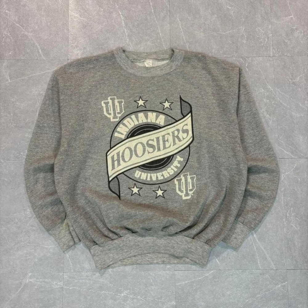 1990's Indiana University Hoosiers grey crewneck sweatshirt #college